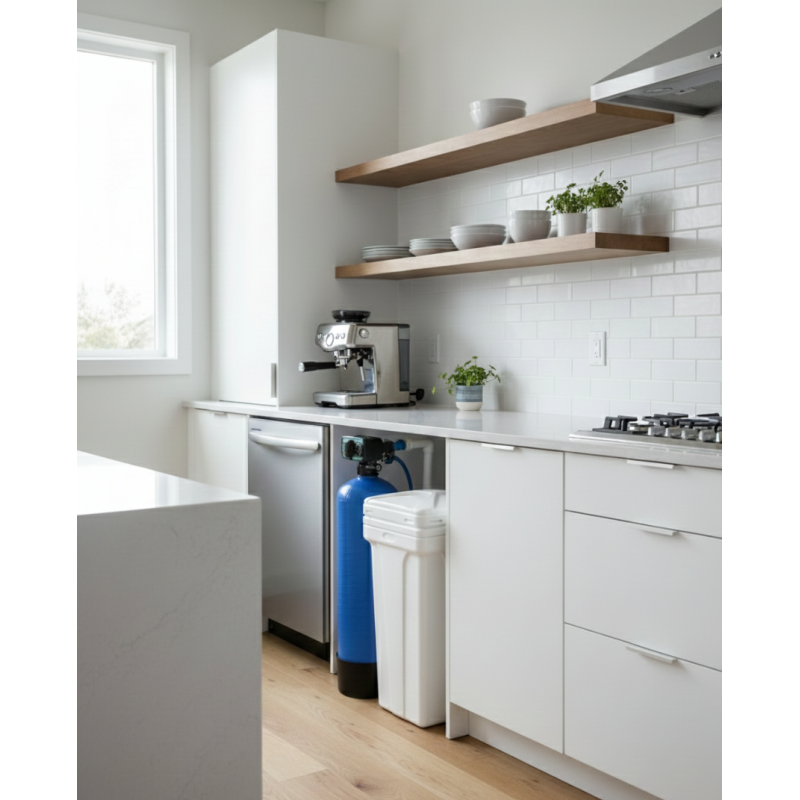 Adoucisseur Fleck 5600 Bibloc 30L | Bac à sel 70L Carré