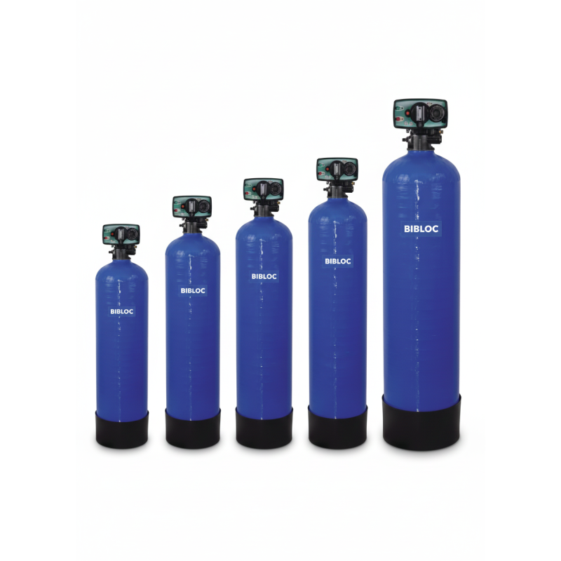 Adoucisseur Fleck 5600 Bibloc 50L | Bac 100L Round | Haute Capacité