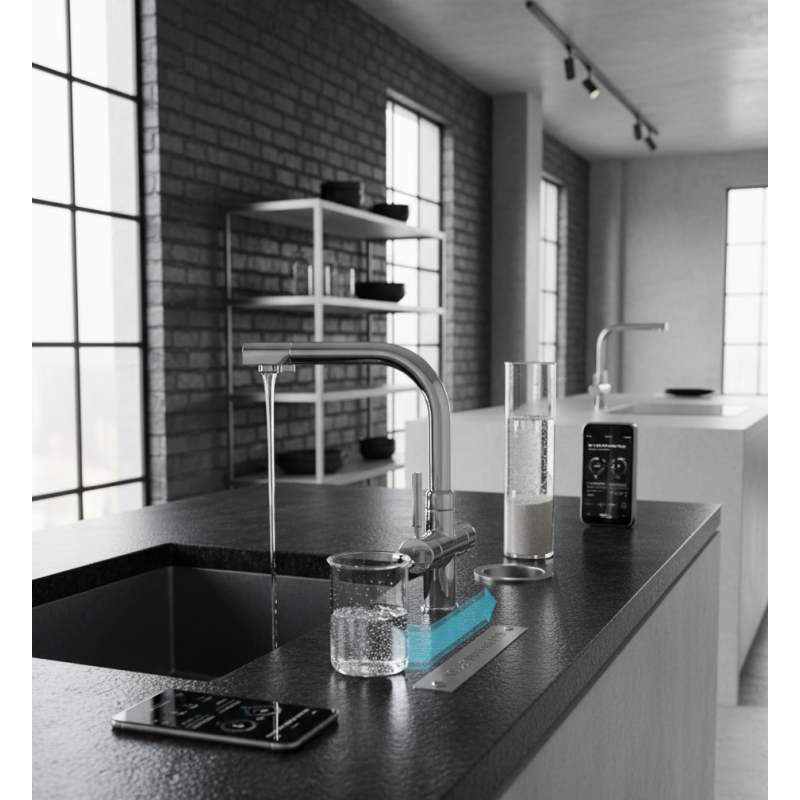 Robinet 3 voies Cuisine GLIANO BR302-C Chrome | Eau Purifiée