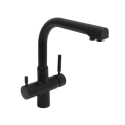 Robinet 3 voies Cuisine GLIANO BR302-BM Noir Mat | Eau Filtrée