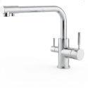 Robinet 3 voies Bas GLIANO BR304-C Chrome | Hauteur 230mm