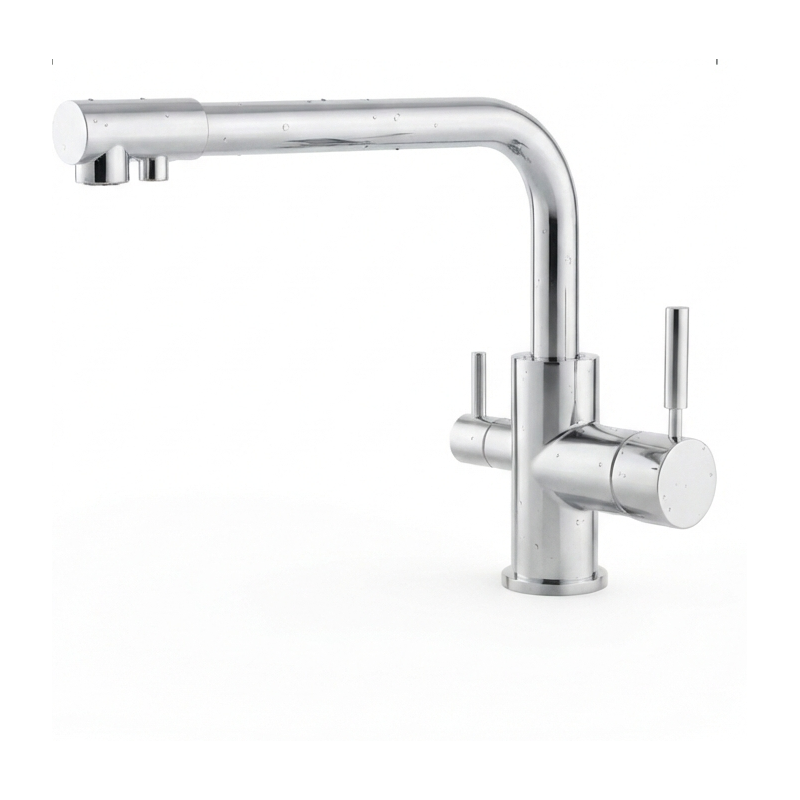 Robinet 3 voies Bas GLIANO BR304-C Chrome | Hauteur 230mm