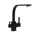 Robinet 3 voies Cuisine GLIANO BR3051-BM Noir Mat | Eau Filtrée