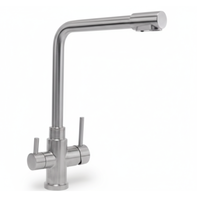 Robinet 3 voies GLIANO SS302 Inox 304 | Hygiène & Design Brossé