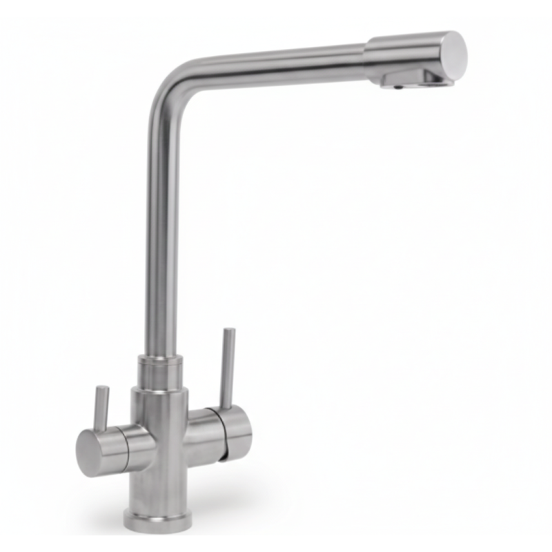 Robinet 3 voies GLIANO SS302 Inox 304 | Hygiène & Design Brossé