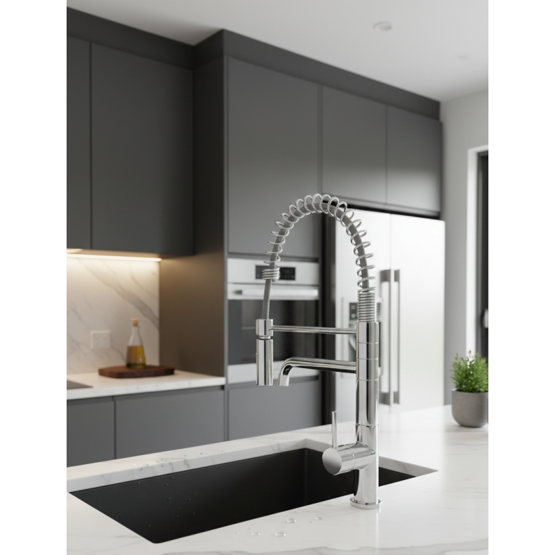 Robinet 3 voies Flexible GLIANO SP303 Chrome | Design Pro