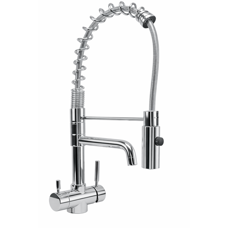 Robinet 3 voies Flexible GLIANO SP310 Chrome | Style Pro & Eau Filtrée
