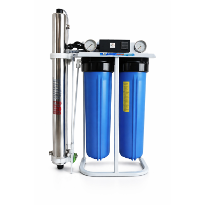Système UV Big Blue 20'' KDF 12 GPM | Filtration Métaux & Débit Pro