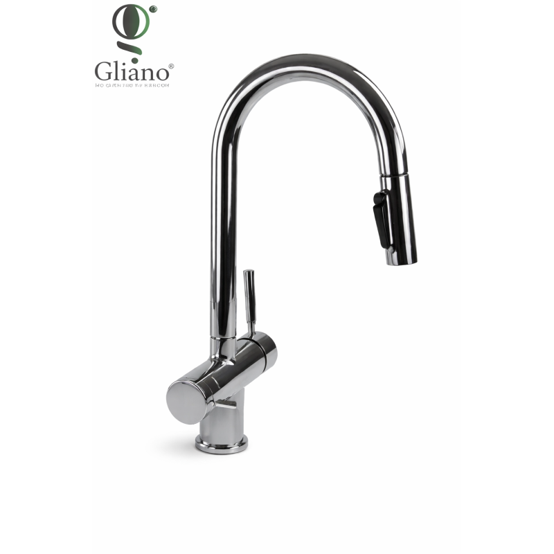 Robinet 3 voies Extractible GLIANO BR316-1 Chrome | Eau Filtrée