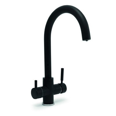 Robinet 3 voies Cuisine GLIANO Noir Mat | Design & Eau Filtrée